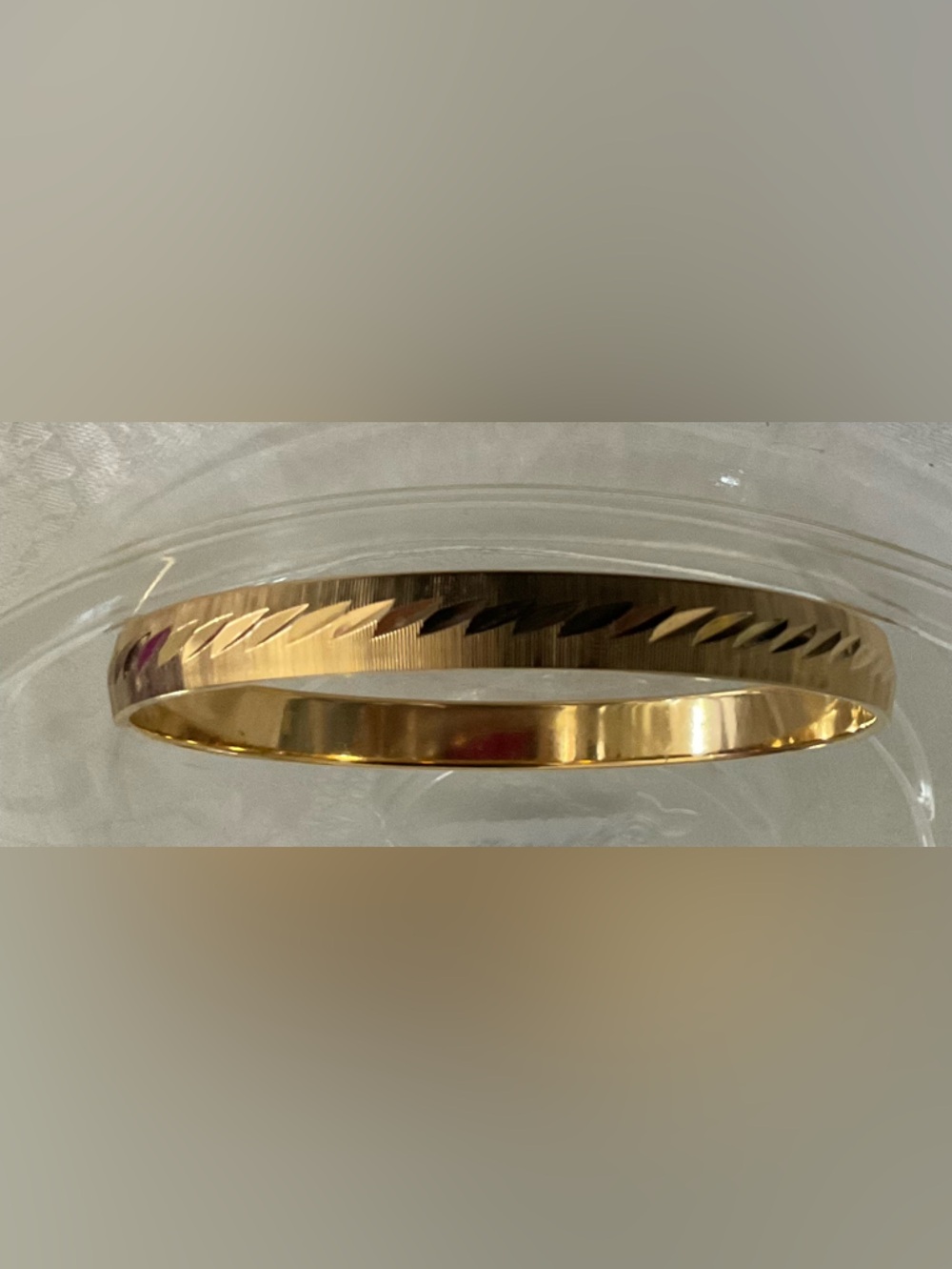 Vintage Monet Bracelet Gold Tone Engraved Bangle BraceletVintage